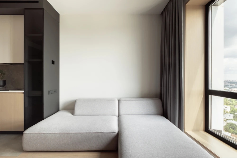 Planka,40㎡,住宅設計案例,家裝設計,現代風格家裝設計,公寓設計,原木色,住宅設計方案,莫斯科