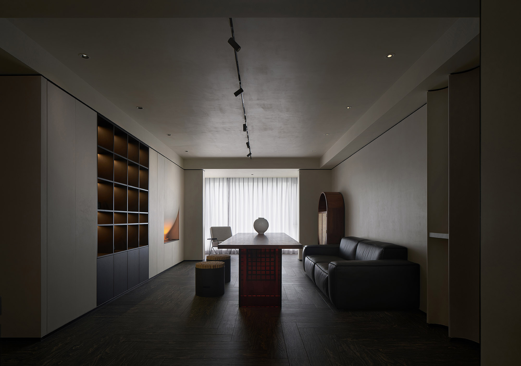 意空間,住宅設計案例,住宅設計方案,大平層設計,極簡風格住宅設計,160㎡