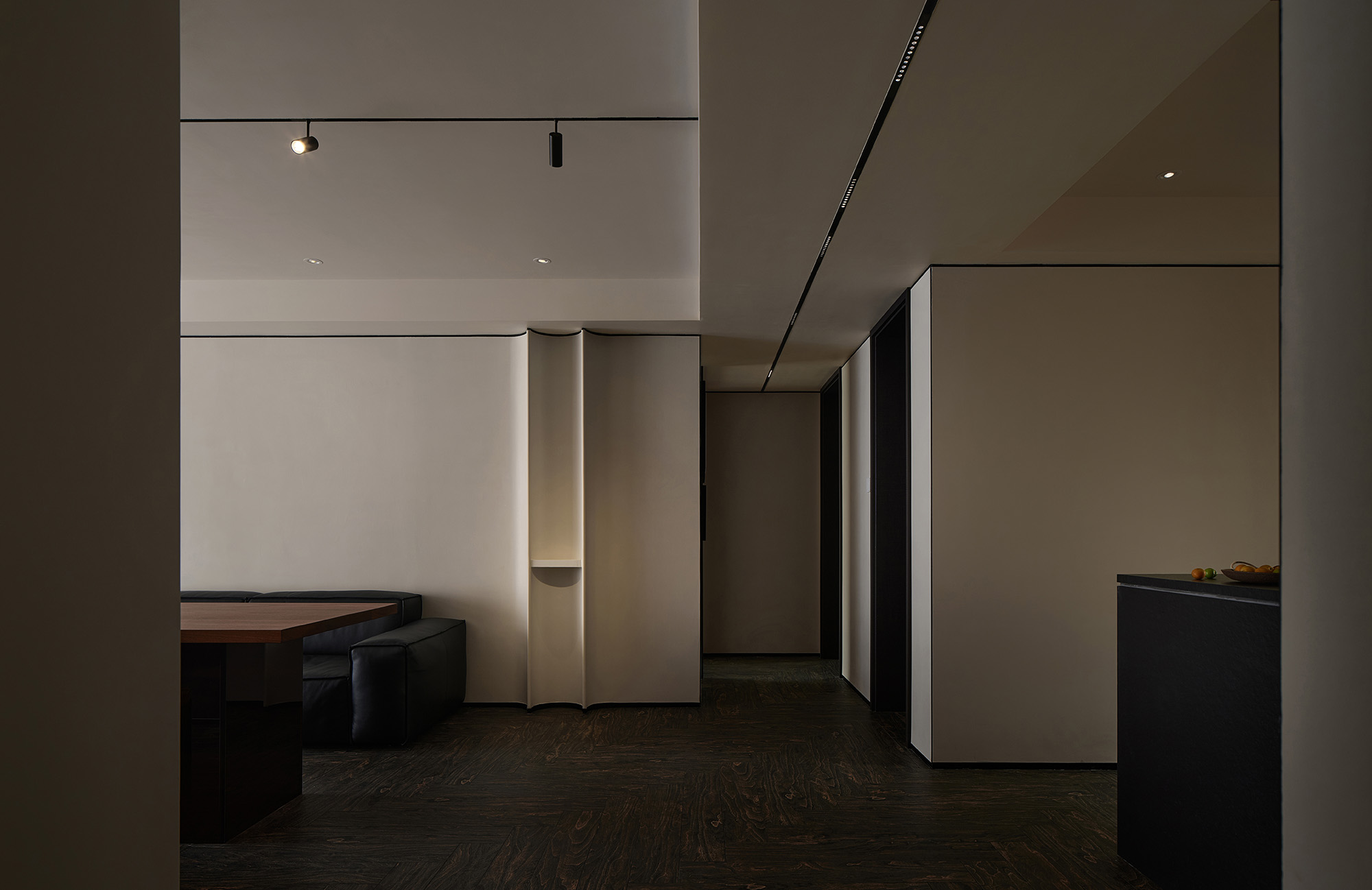 意空間,住宅設計案例,住宅設計方案,大平層設計,極簡風格住宅設計,160㎡