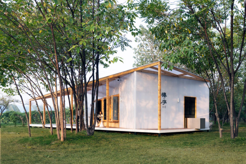 即時設計研究所 | 西安椿序茶庭-輕落林間的紙鳶屋