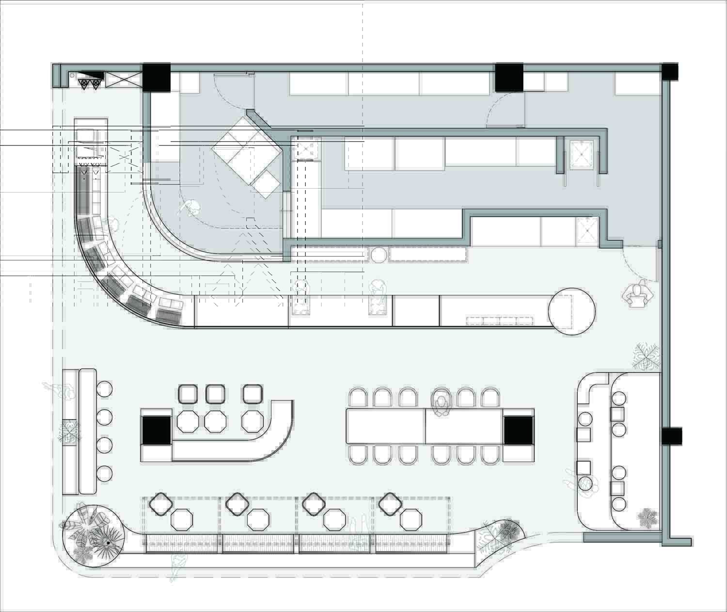 麵包店設計,烘焙店設計,麵包店設計案例,麵包店設計方案,烘焙店,麵包店裝修,開放式烘焙店,長沙羅森尼娜·生活家NaNa,長沙,謎舍設計