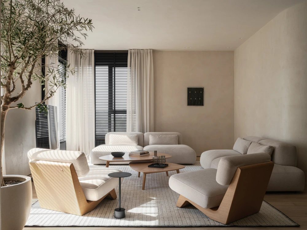 Daschamay Interiors,住宅設計,公寓設計案例,公寓設計方案,莫斯科,原木色