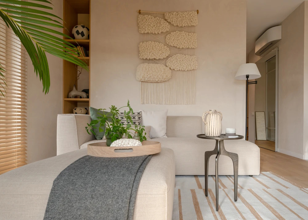 Nikita Kozlov,住宅設計,公寓設計案例,公寓設計方案,索契,原木色,度假風公寓