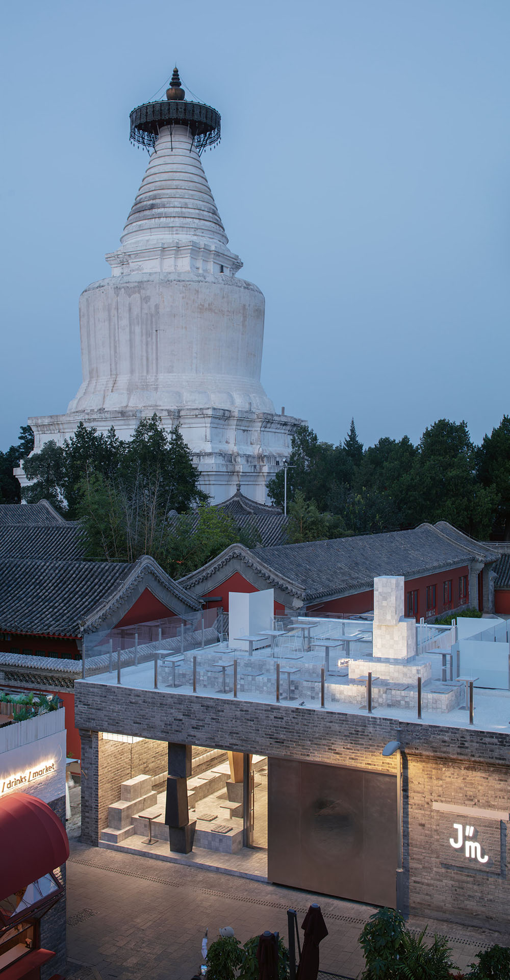 咖啡廳設計,小咖啡廳設計,咖啡廳改造,咖啡廳設計案例,咖啡廳設計方案,街邊咖啡店設計,JM Cafe北京白塔寺店,北京,B.L.U.E.建築設計事務所,青山周平