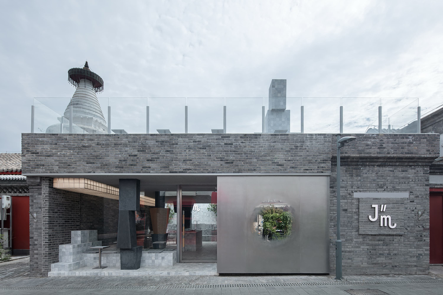 咖啡廳設計,小咖啡廳設計,咖啡廳改造,咖啡廳設計案例,咖啡廳設計方案,街邊咖啡店設計,JM Cafe北京白塔寺店,北京,B.L.U.E.建築設計事務所,青山周平