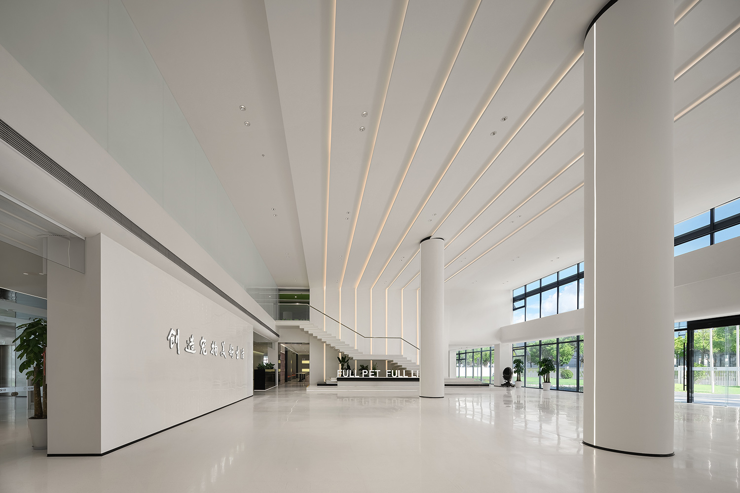 辦公室設計,辦公室設計案例,辦公室設計方案,極簡風格辦公室,科技公司辦公室設計,開放式辦公室設計,上海福貝總部大樓,上海,時象空間設計