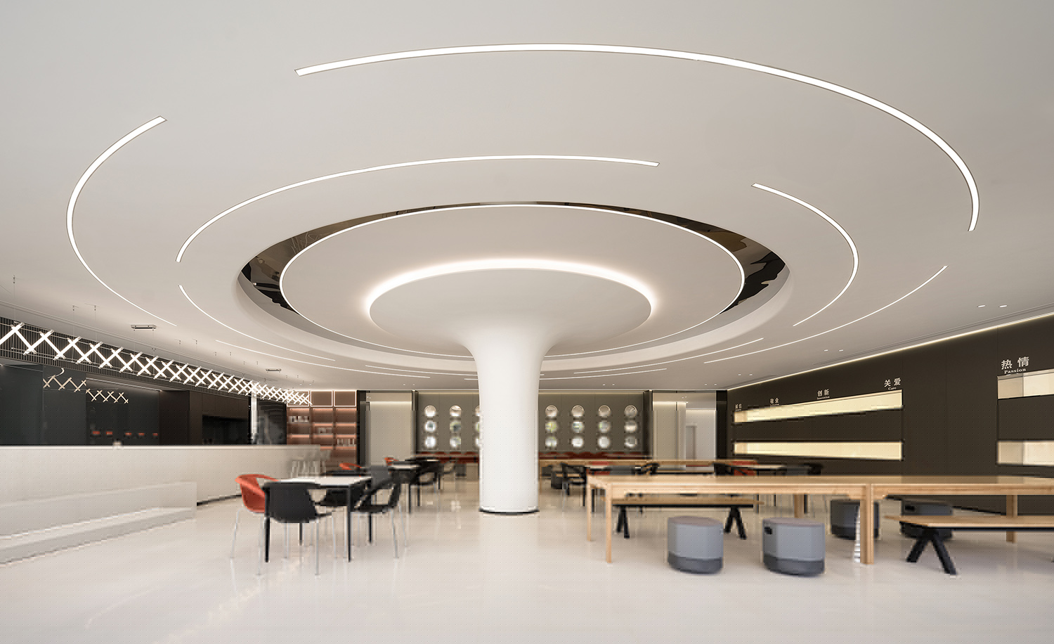 辦公室設計,辦公室設計案例,辦公室設計方案,極簡風格辦公室,科技公司辦公室設計,開放式辦公室設計,上海福貝總部大樓,上海,時象空間設計