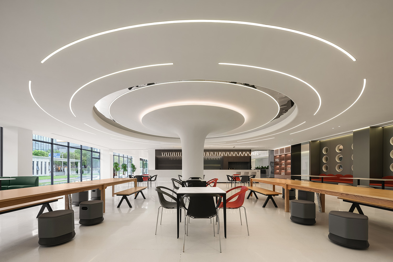 辦公室設計,辦公室設計案例,辦公室設計方案,極簡風格辦公室,科技公司辦公室設計,開放式辦公室設計,上海福貝總部大樓,上海,時象空間設計