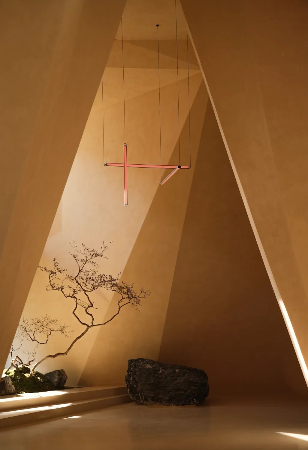 眼鏡藝術展廳,展廳設計,展廳設計案例,展廳設計方案,企業展廳設計,溫州方氏眼鏡·幾何光場,溫州,美栽堂-築造社