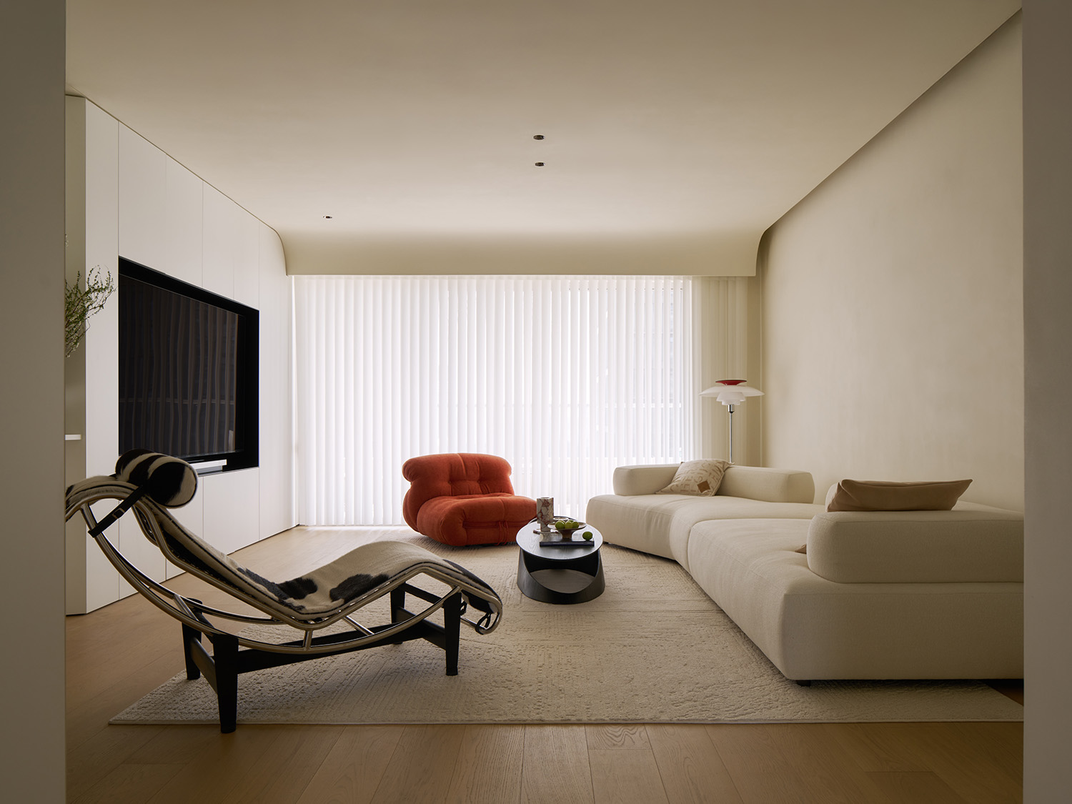 住宅設計,大平層設計,現代風格大平層設計,180㎡大平層設計,180㎡,奶油風住宅,大平層設計案例,大平層設計方案,廣州大平層-蔡宅,廣州,安與空間設計