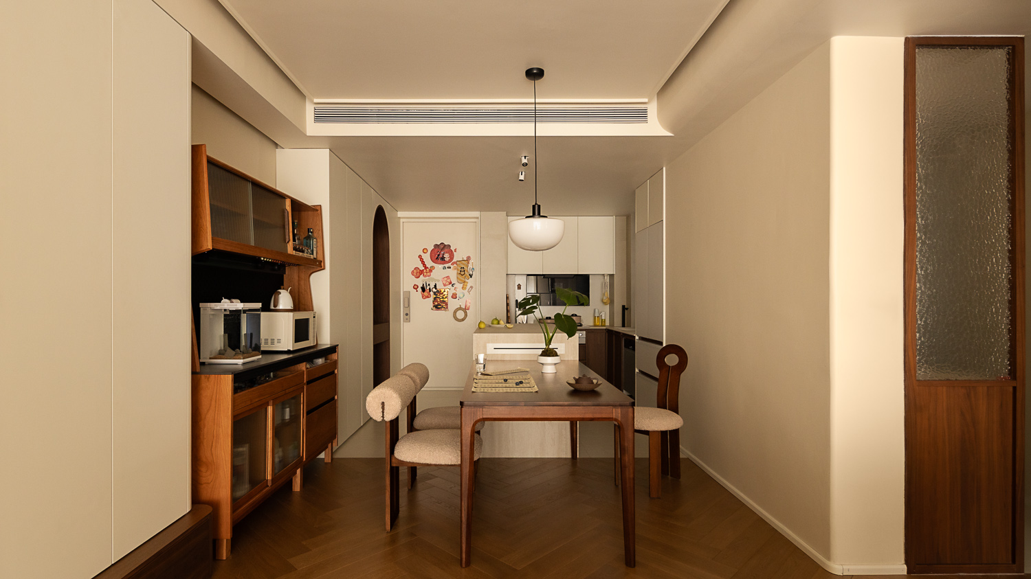 100㎡住宅設計,100㎡,住宅設計案例,家裝設計,複古風住宅,精裝房改造,現代風格家裝設計,公寓設計,住宅設計案例,住宅設計方案,上海,複古與自然的碰撞-用細節編織生活的溫度,示覺設計