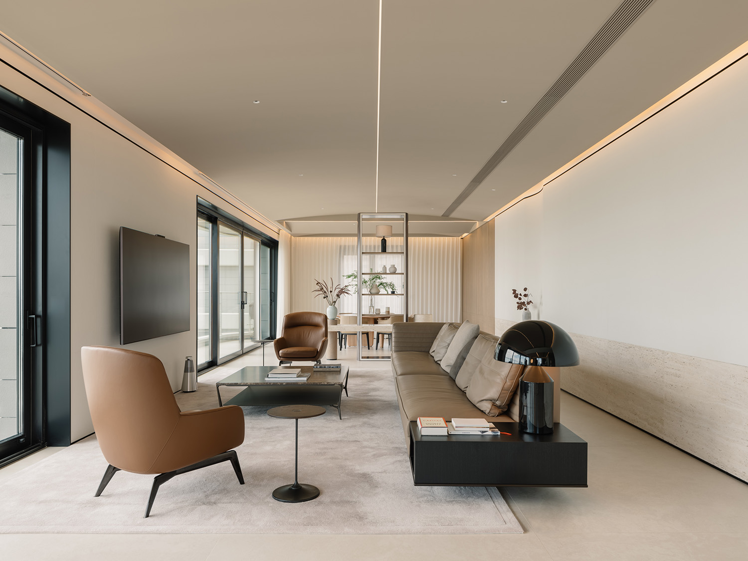 345㎡大平層設計,住宅設計,大平層設計,345㎡,現代風格大平層,大平層設計案例,大平層設計方案,上海1601私宅-時間流轉中的能量流動,上海,RooMoo設計工作室