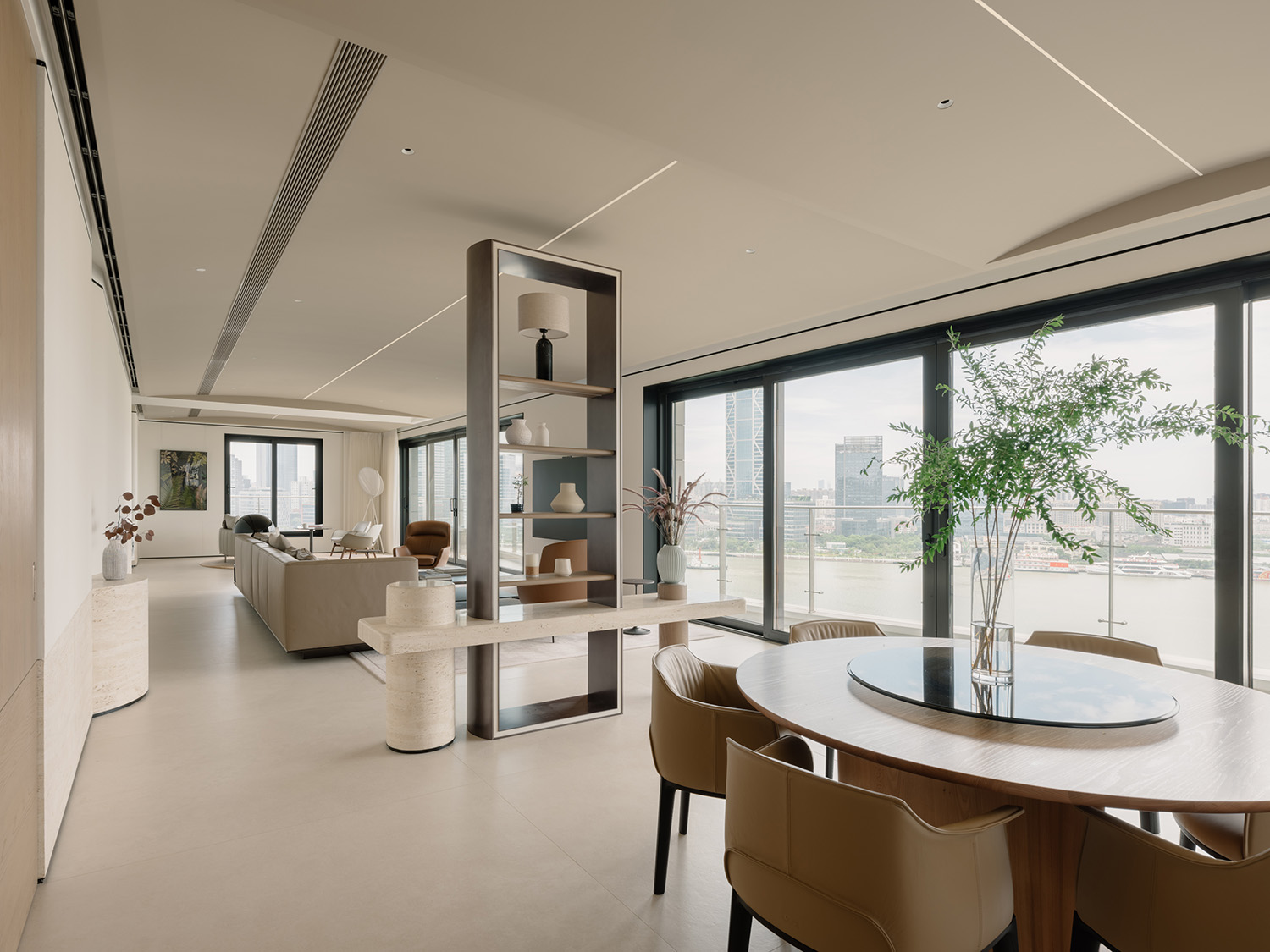 345㎡大平層設計,住宅設計,大平層設計,345㎡,現代風格大平層,大平層設計案例,大平層設計方案,上海1601私宅-時間流轉中的能量流動,上海,RooMoo設計工作室