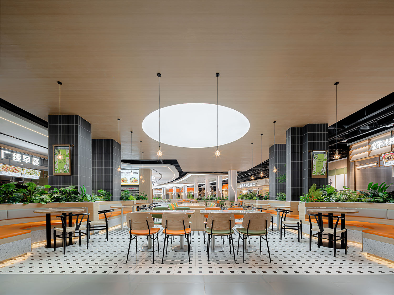 餐廳設計,休閑餐廳設計,餐廳設計案例,餐廳設計方案,校園餐廳設計,大學餐廳設計,大學餐廳,開放式餐廳,大連財經學院學生餐廳-多元共生的青年社區,大連,唯品空間設計