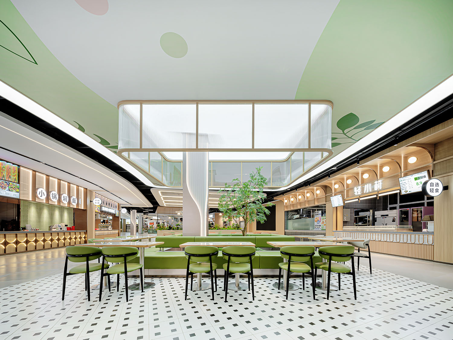 餐廳設計,休閑餐廳設計,餐廳設計案例,餐廳設計方案,校園餐廳設計,大學餐廳設計,大學餐廳,開放式餐廳,大連財經學院學生餐廳-多元共生的青年社區,大連,唯品空間設計