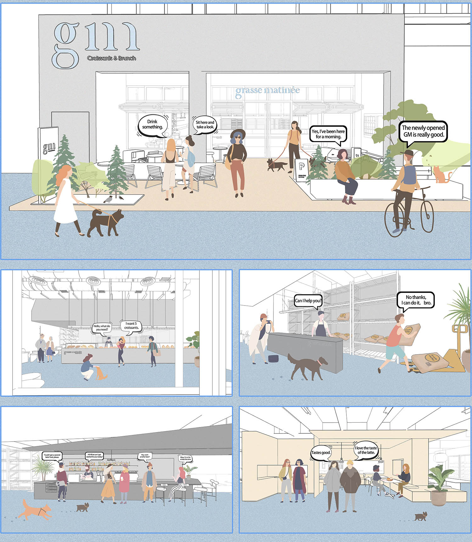 麵包店設計,烘焙店設計,超級麵包店,開放式麵包店,麵包店設計案例,麵包店設計方案,gm·長沙觀沙裏烘焙工坊,長沙,UND設計事務所