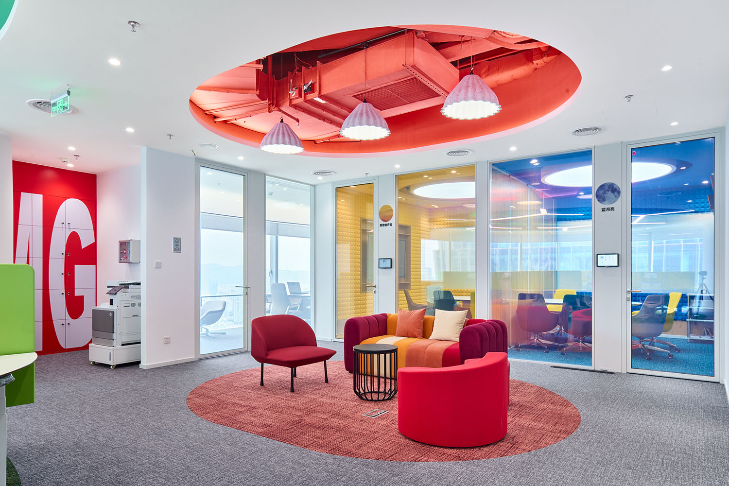 辦公室設計,開放式辦公室,辦公室裝修,現代風格辦公室設計,辦公室設計案例,辦公室設計方案,深圳環球音樂辦公室,深圳,邁朔建築設計