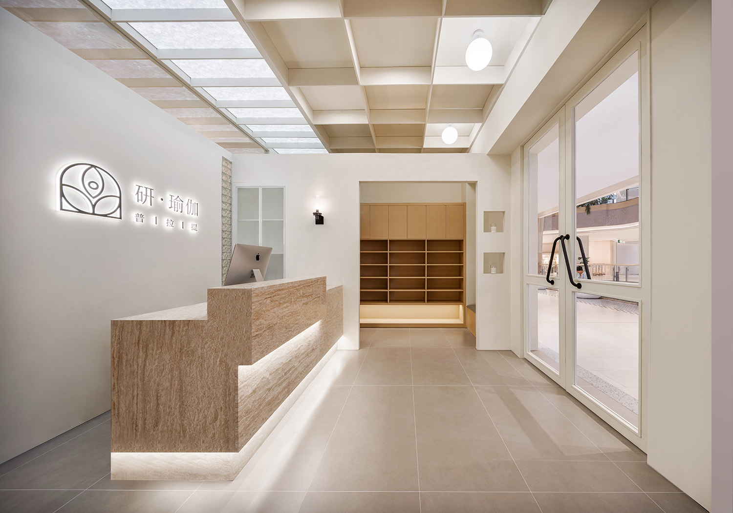 瑜伽工作室設計,普拉提工作室設計,瑜伽店設計,瑜伽空間,瑜伽店設計案例,瑜伽店設計方案,重慶研瑜伽-在柔光中悄然生長,重慶,悟幾設計
