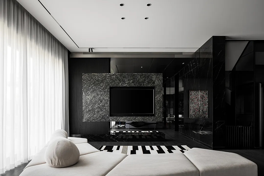 暗黑係別墅,輕奢風別墅,別墅裝修,別墅設計,別墅設計案例,別墅設計方案,上海別墅-暗黑係的克製美學,上海,800㎡,統晟設計