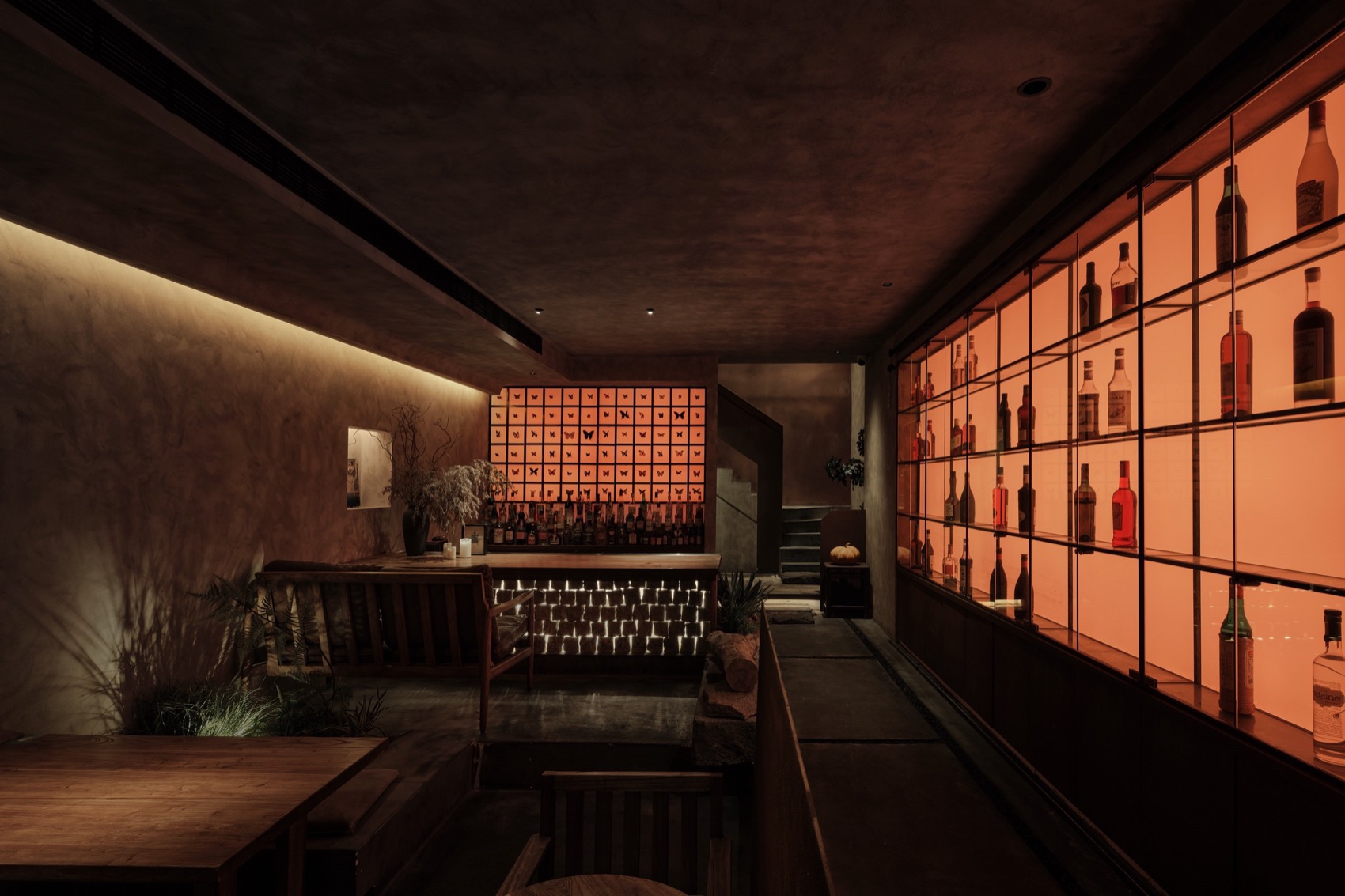 餐廳設計,餐廳設計案例,融合菜餐廳設計,餐廳設計方案,潮汕菜餐廳,創意餐廳設計,侘寂風餐廳,寧波Moonlit月上月融合菜餐廳,寧波,以為設計