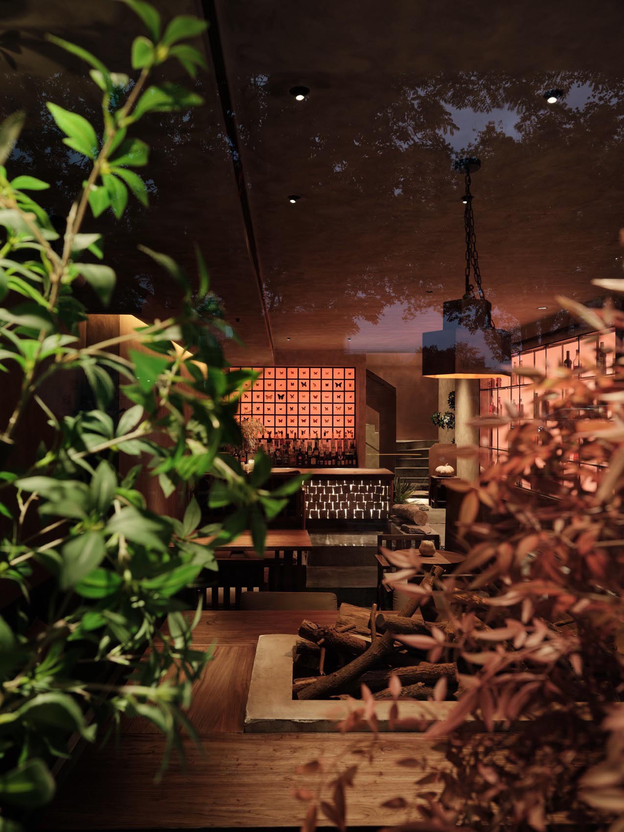 餐廳設計,餐廳設計案例,融合菜餐廳設計,餐廳設計方案,潮汕菜餐廳,創意餐廳設計,侘寂風餐廳,寧波Moonlit月上月融合菜餐廳,寧波,以為設計