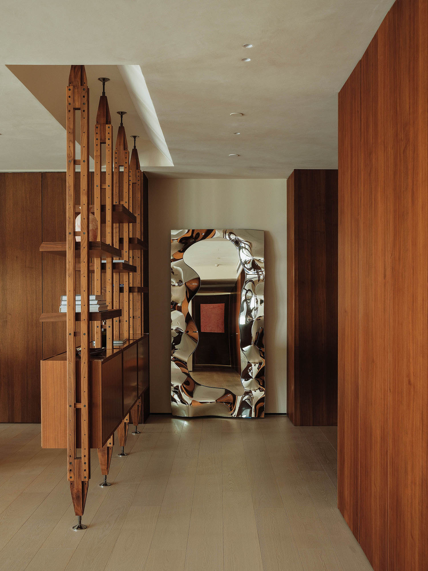 Studio Point 5,大平層設計,大平層設計案例,大平層裝修,原木色,成都,複地金融島