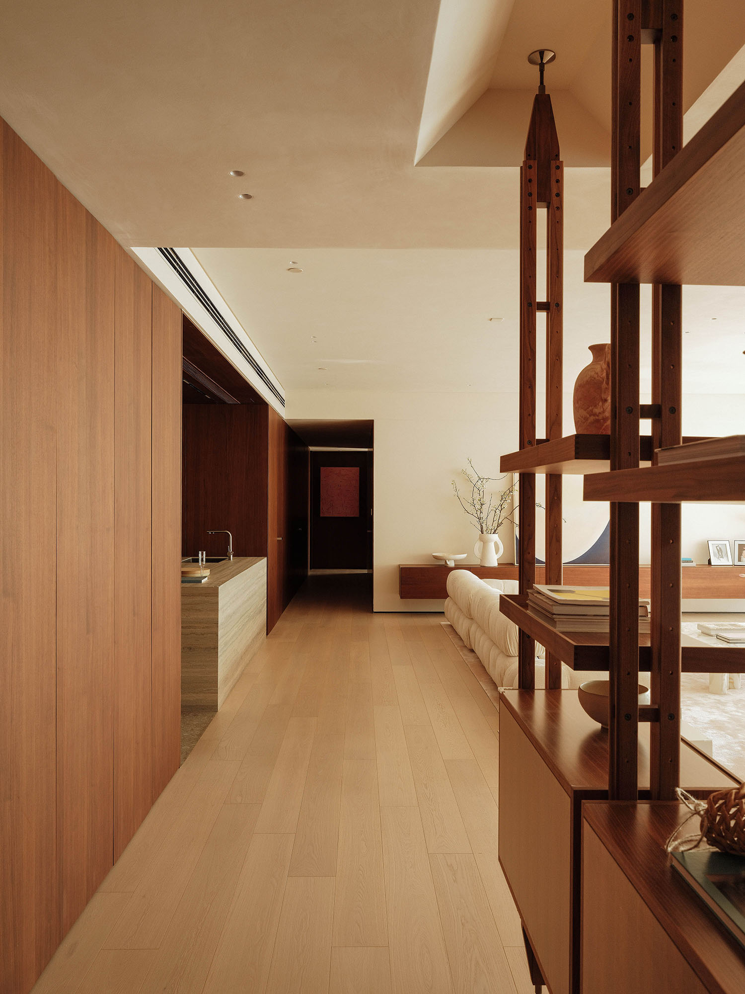 Studio Point 5,大平層設計,大平層設計案例,大平層裝修,原木色,成都,複地金融島