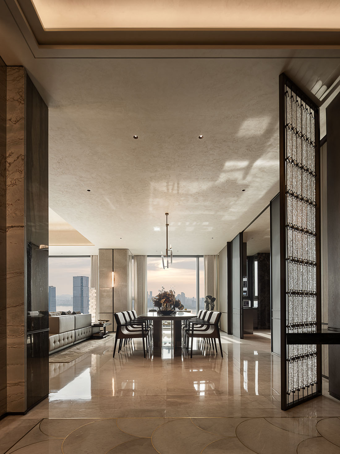 560㎡大平層設計,超級大平層,大平層樣板間,樣板間設計,輕奢樣板間,樣板間設計案例,樣板間設計方案,大平層美學空間,,現代風格樣板間設計,杭州傲璿兆豐Essence大平層,杭州,GFD廣飛設計