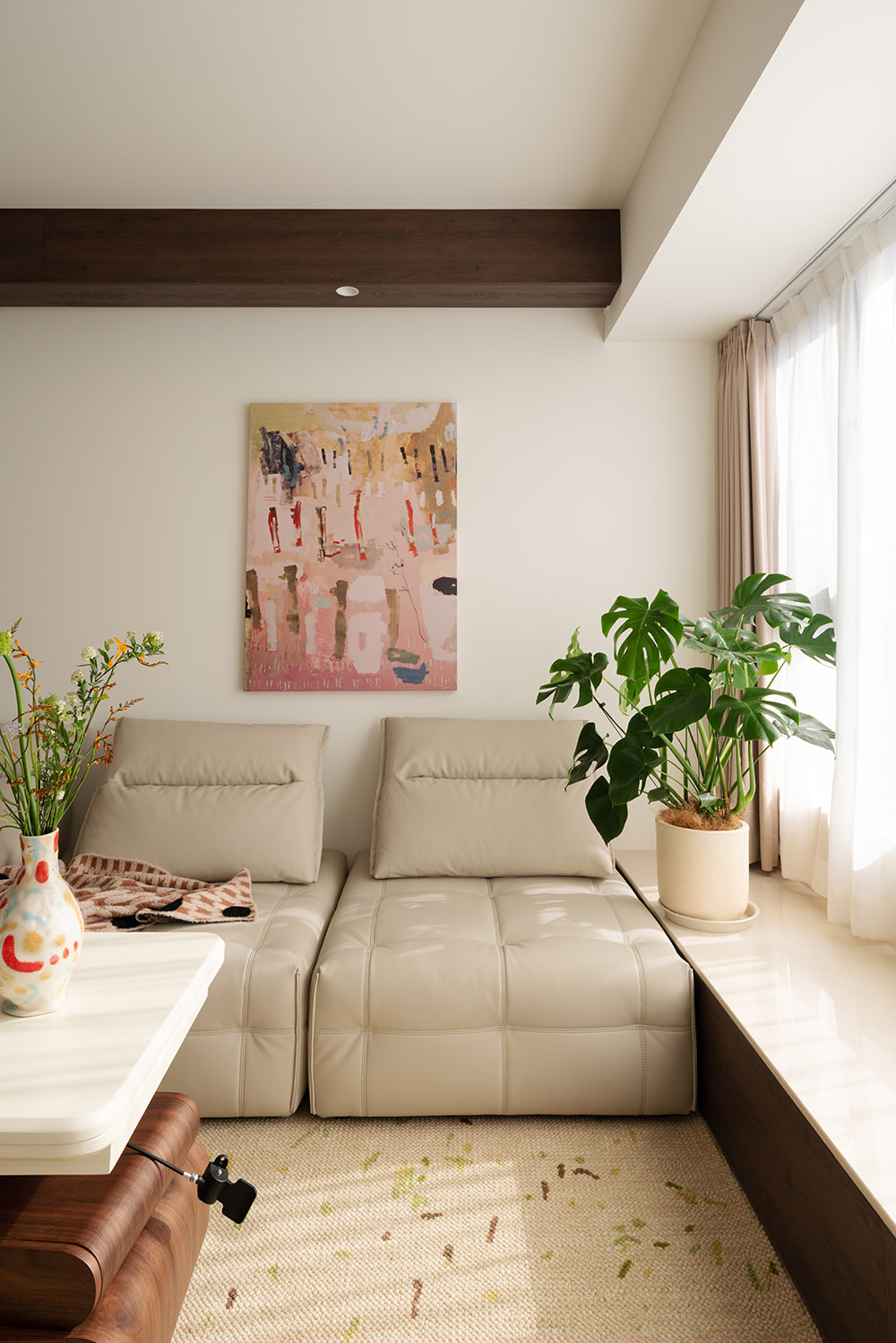 120㎡,住宅設計,鬆弛感住宅,現代風格家裝設計,家裝設計,公寓設計,奶油風住宅,住宅設計案例,住宅設計方案,北京住宅-一厘空間萬種生活,北京,赫茲設計