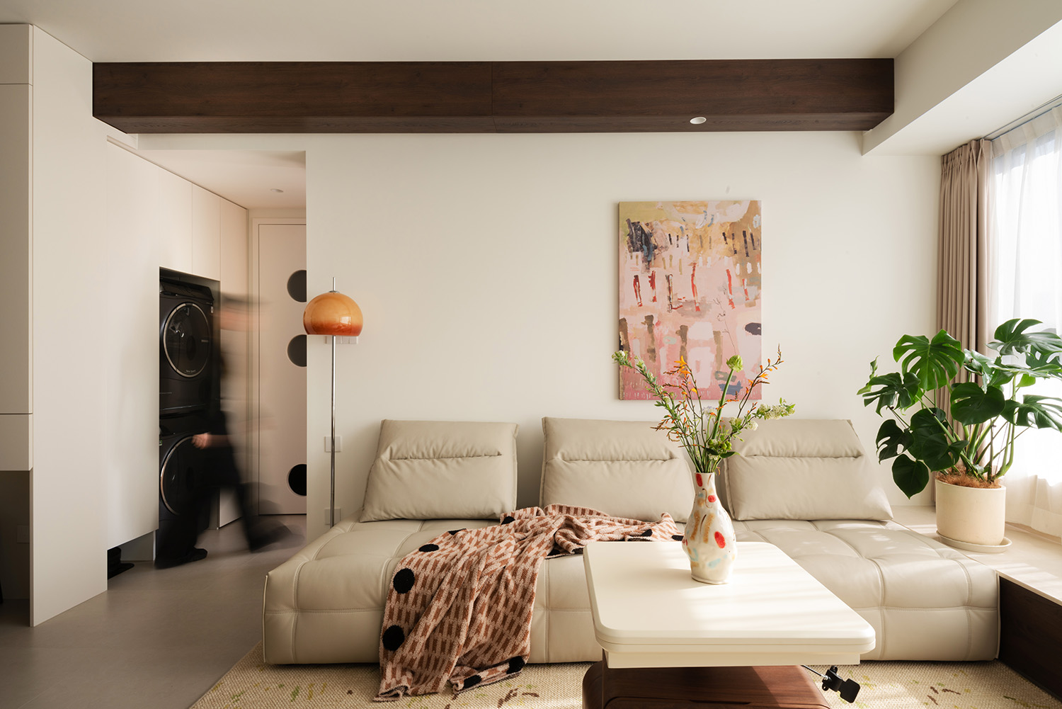 120㎡,住宅設計,鬆弛感住宅,現代風格家裝設計,家裝設計,公寓設計,奶油風住宅,住宅設計案例,住宅設計方案,北京住宅-一厘空間萬種生活,北京,赫茲設計