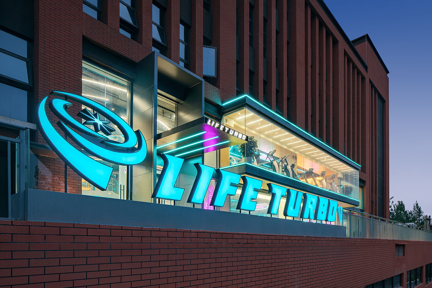 健身房設計,健身中心設計,創意健身房,健身房設計案例,健身房設計方案,重慶LIFETURBO健身中心,重慶,一畝良田商業設計