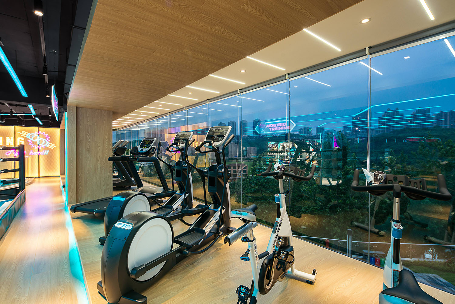 健身房設計,健身中心設計,創意健身房,健身房設計案例,健身房設計方案,重慶LIFETURBO健身中心,重慶,一畝良田商業設計