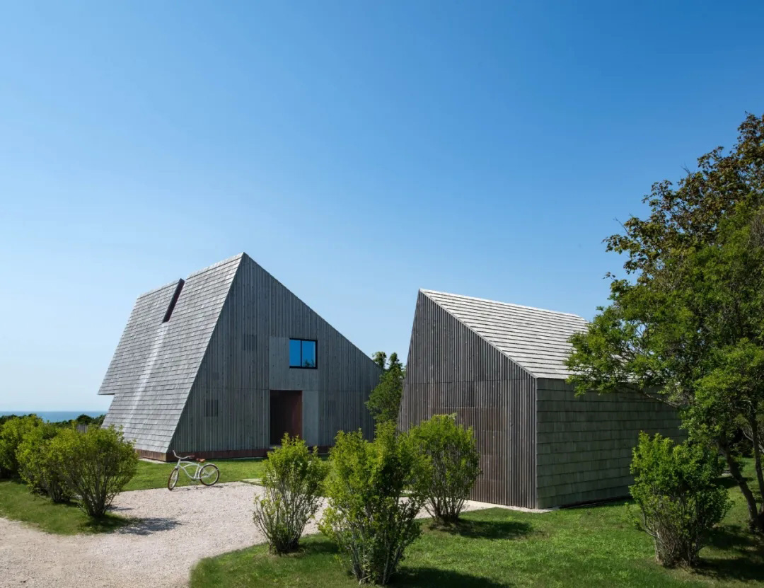 Bates Masi + Architects,別墅設計,別墅設計案例,別墅裝修,美國,海景別墅,懸崖別墅,原木色,度假別墅,建築師自宅