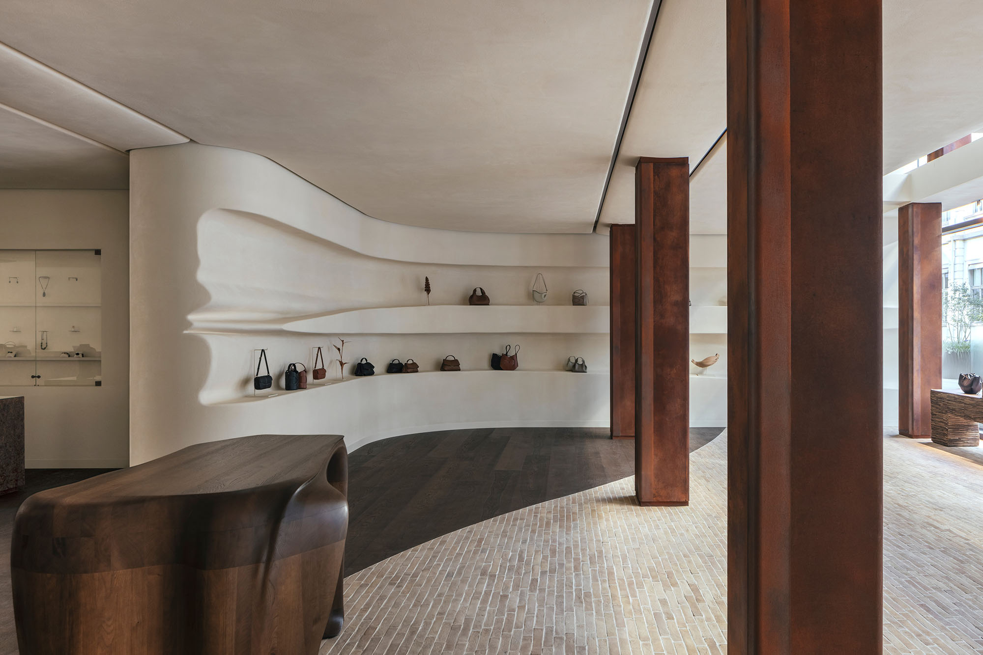 零售店設計,旗艦店設計,Snøhetta,德國,漢堡,Polène旗艦店,Polène,皮包店設計