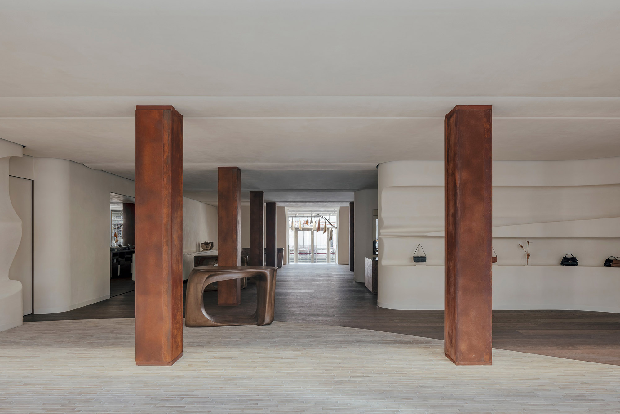 零售店設計,旗艦店設計,Snøhetta,德國,漢堡,Polène旗艦店,Polène,皮包店設計