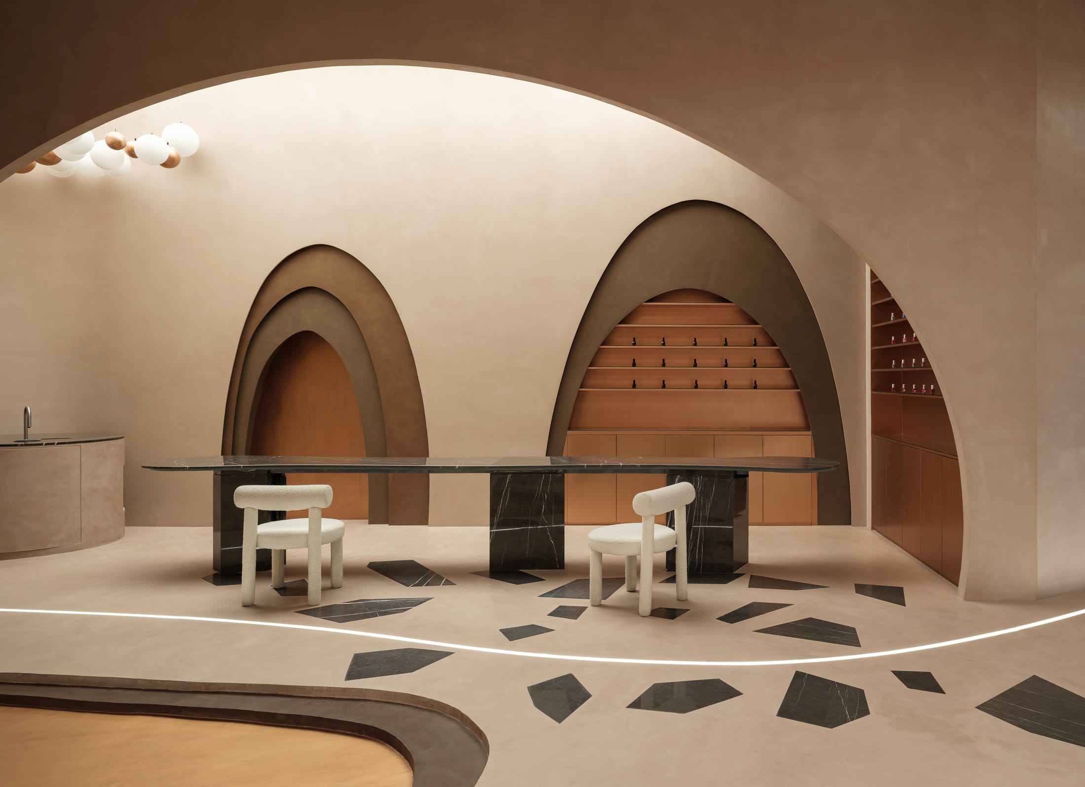 醫美空間設計,美容店設計,美容店設計方案,美容店設計案例,Ark4 lab,沙特阿拉伯,美容中心,利雅得,Stellar Beauty Salon