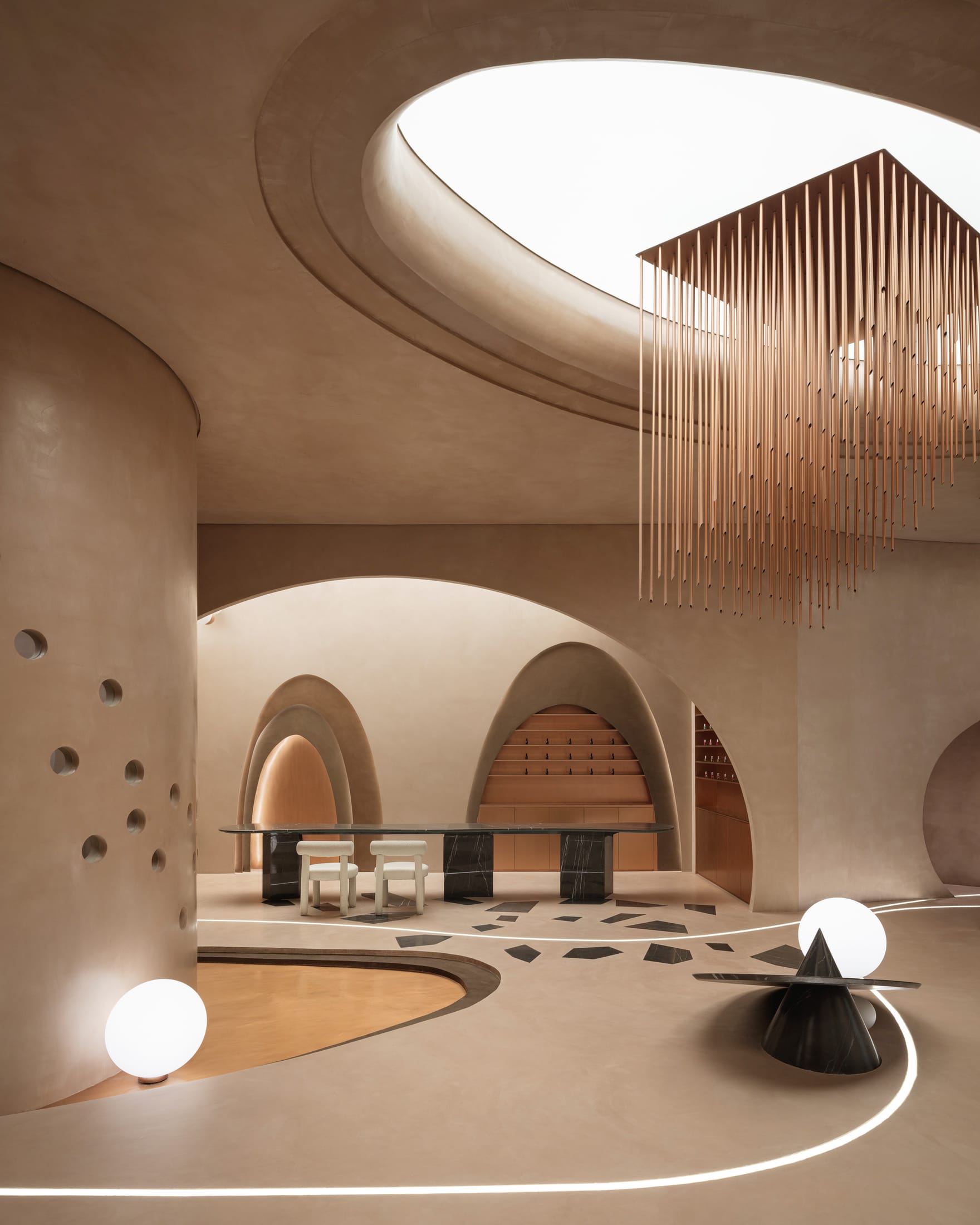 醫美空間設計,美容店設計,美容店設計方案,美容店設計案例,Ark4 lab,沙特阿拉伯,美容中心,利雅得,Stellar Beauty Salon