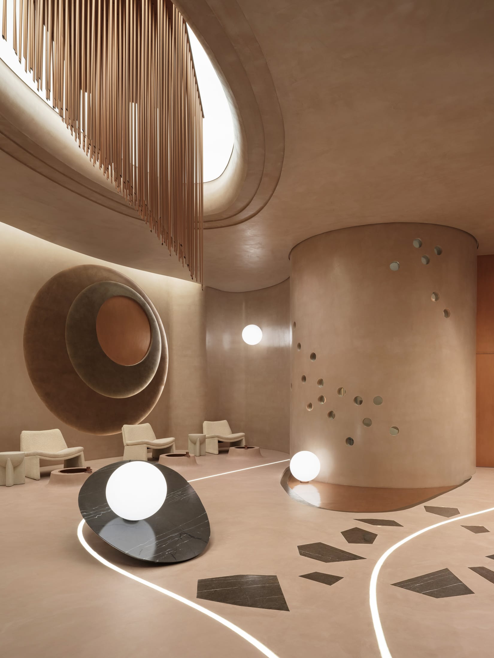 醫美空間設計,美容店設計,美容店設計方案,美容店設計案例,Ark4 lab,沙特阿拉伯,美容中心,利雅得,Stellar Beauty Salon