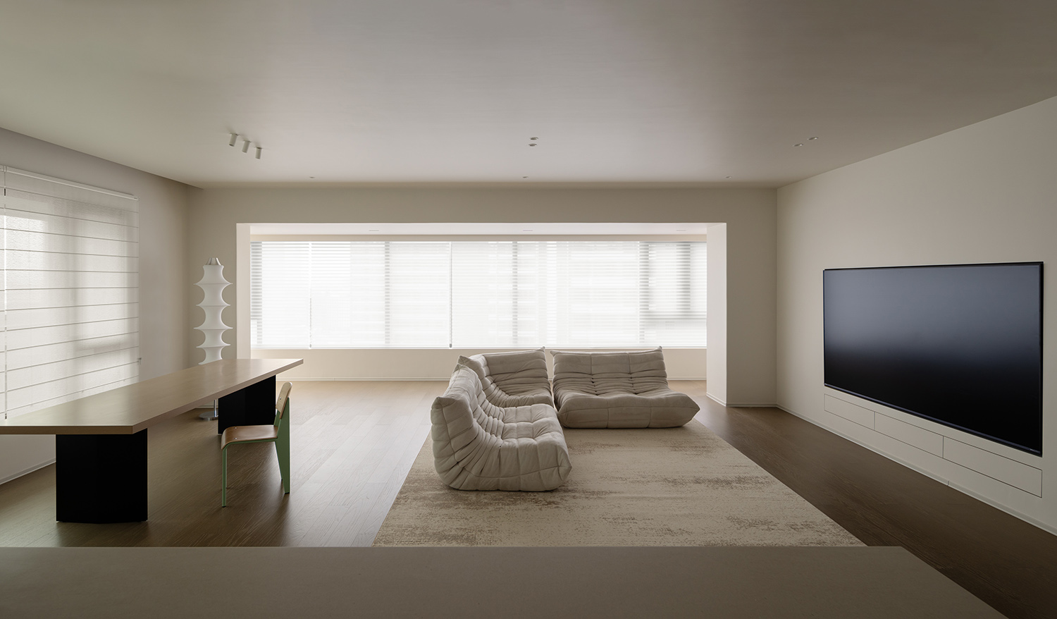 198㎡大平層,198㎡,住宅設計案例,住宅設計,現代風格家裝設計,極簡大平層,大平層設計,大平層設計案例,大平層設計方案,成都純粹極簡大平層-去蕪之冗歸心之靜,成都,池也設計