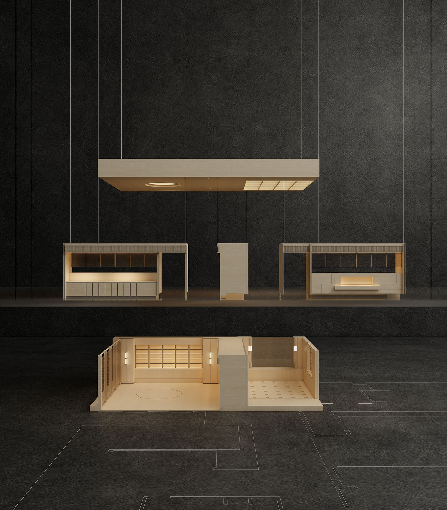 spa,按摩店設計,spa會所,按摩店設計案例,按摩店設計方案,按摩店裝修,成都禦槿軒SPA-都市肌理的詩意重構,成都,池也設計