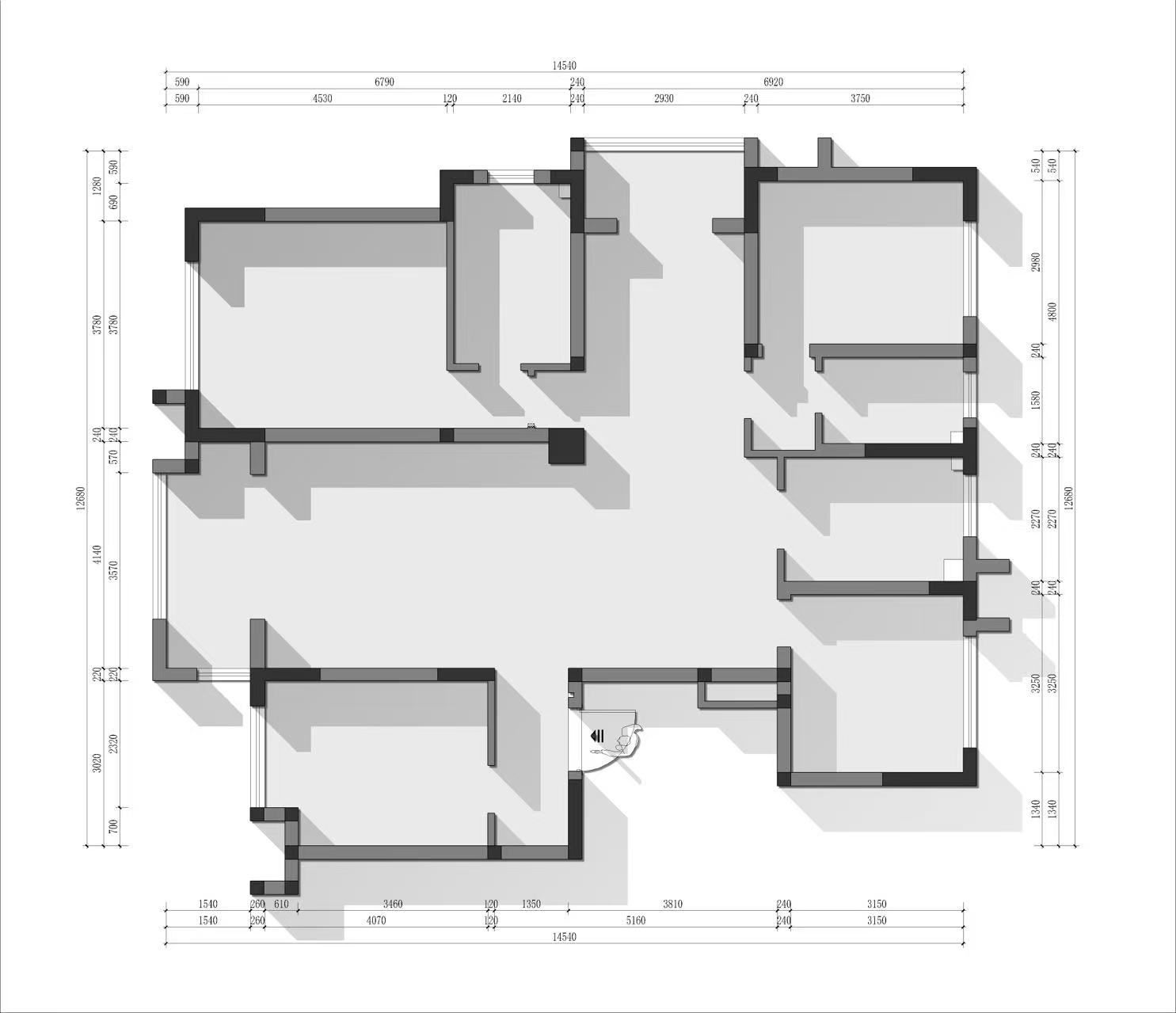 住宅設計,中古原木風,大平層設計,中古風住宅,中古風大平層設計,162㎡大平層設計,162㎡,大平層設計案例,大平層設計方案,合肥·西山林語中古原木風住宅,合肥,麻吉設計