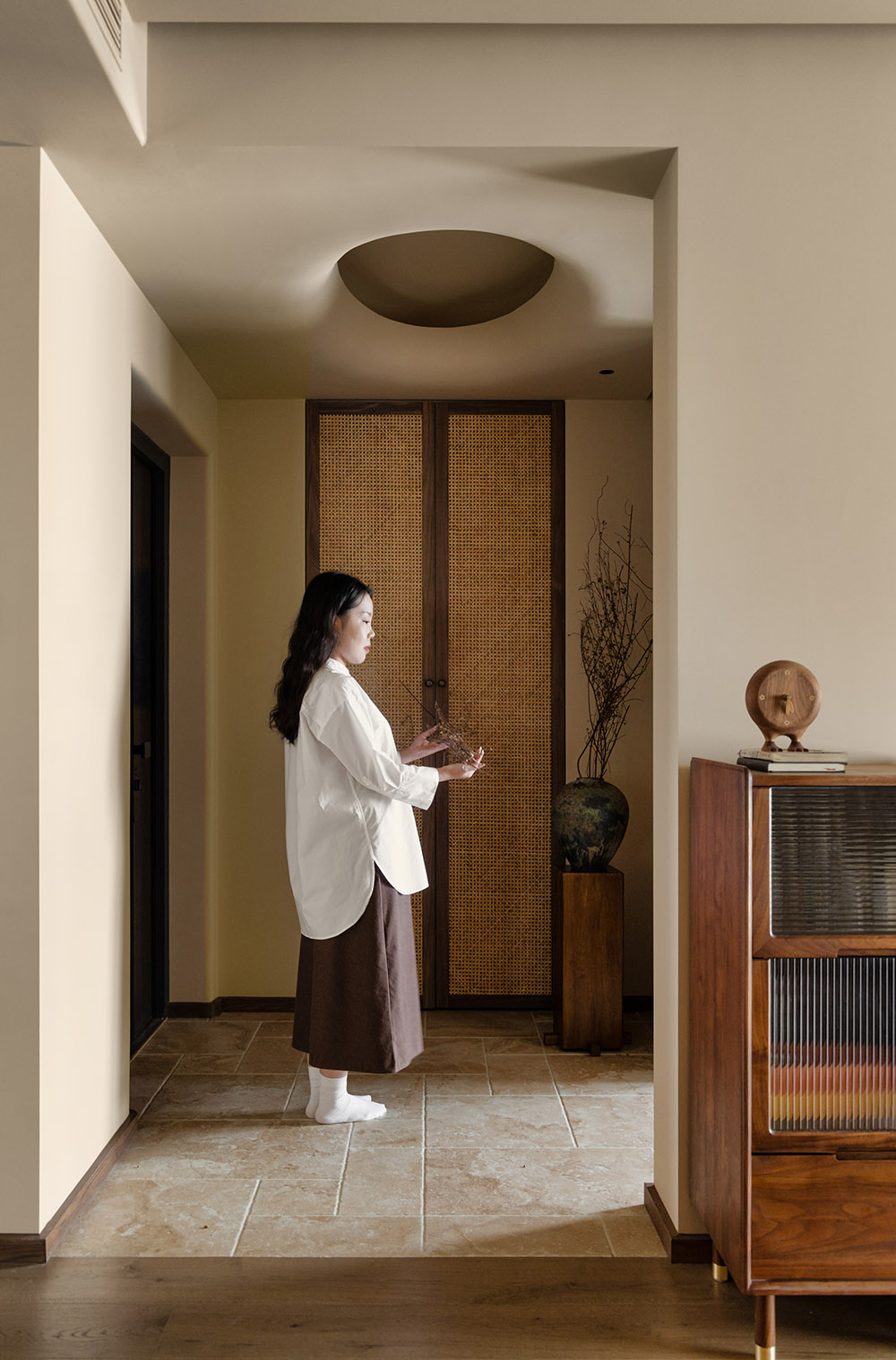 住宅設計,中古原木風,大平層設計,中古風住宅,中古風大平層設計,162㎡大平層設計,162㎡,大平層設計案例,大平層設計方案,合肥·西山林語中古原木風住宅,合肥,麻吉設計