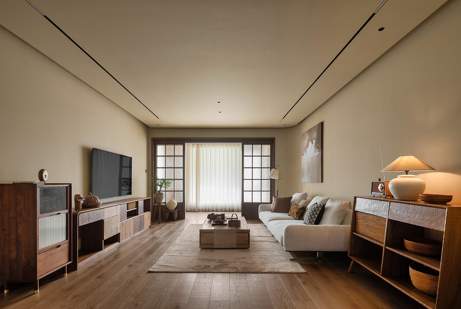 住宅設計,中古原木風,大平層設計,中古風住宅,中古風大平層設計,162㎡大平層設計,162㎡,大平層設計案例,大平層設計方案,合肥·西山林語中古原木風住宅,合肥,麻吉設計