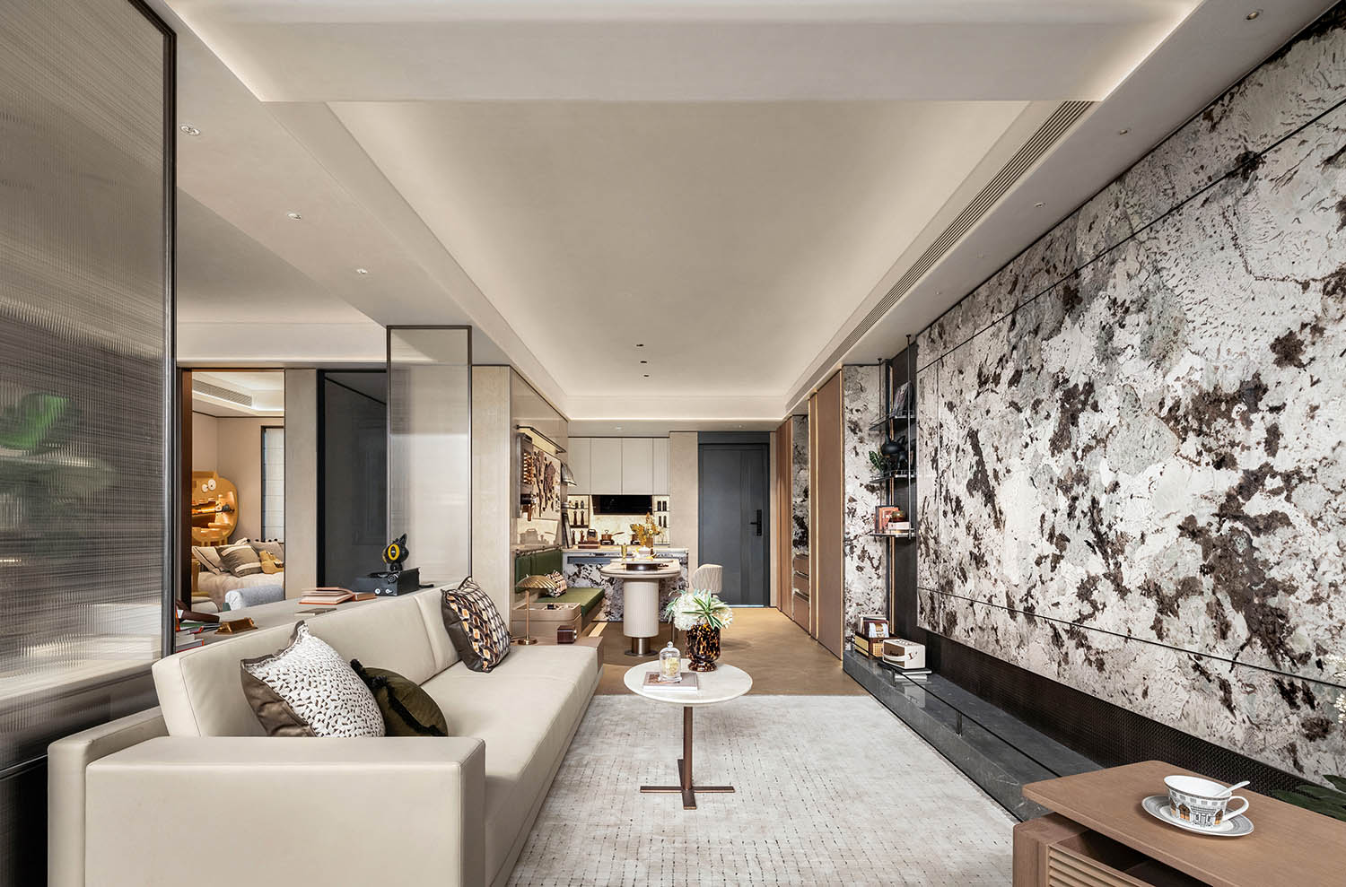 115㎡,122m²,85m²,樣板間設計,公寓樣板間,小戶型樣板間,樣板間設計案例,樣板間設計方案,現代風格樣板間設計,輕奢樣板間,以空間書寫生活秩序:福州榕發雲璽的三種棲居演繹,福州,棟三尺設計