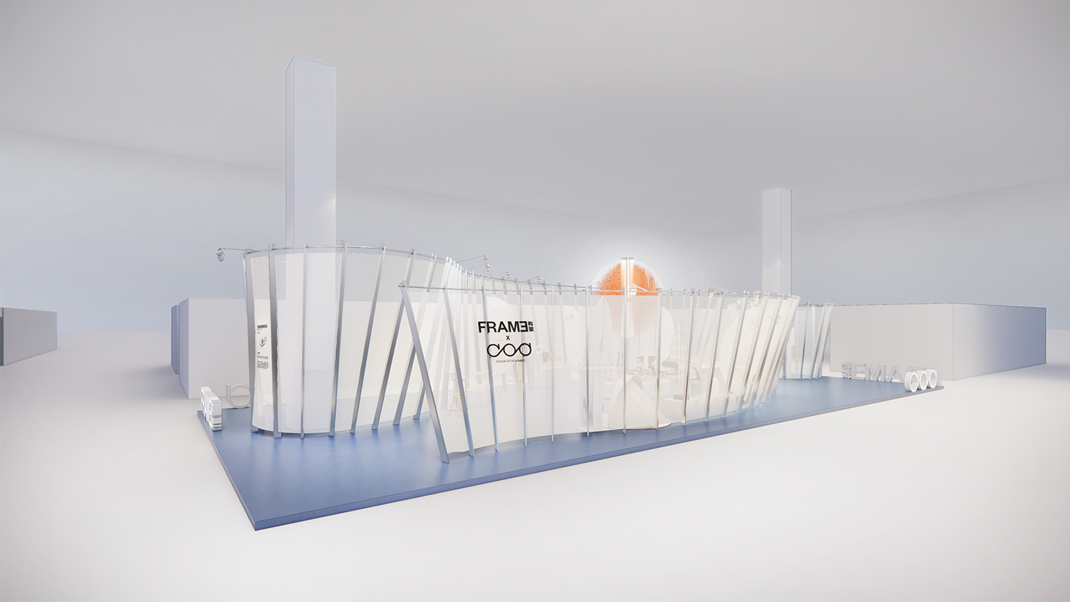 展廳設計,展廳展覽空間,上海博華國際展覽,展廳設計方案,展廳設計案例,視覺的覺醒-當設計睜開感知之眼,上海,大宛設計