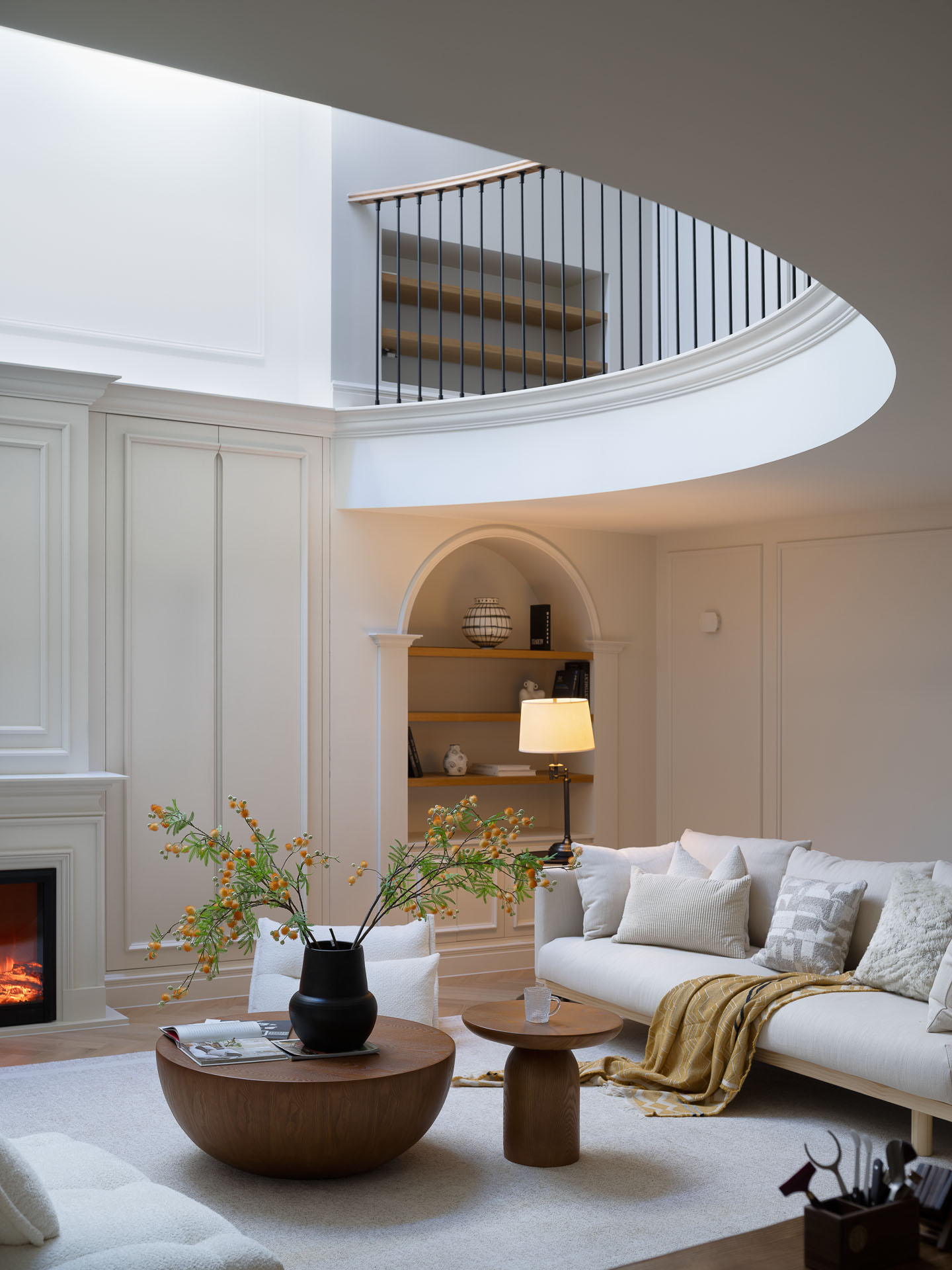 350㎡別墅設計,350㎡,別墅設計案例,住宅設計,法式風格家裝設計,現代法式別墅,別墅設計方案,輕法式風格住宅,上海,海上溪雲別墅一宅藏四季寸土生詩行,示覺設計