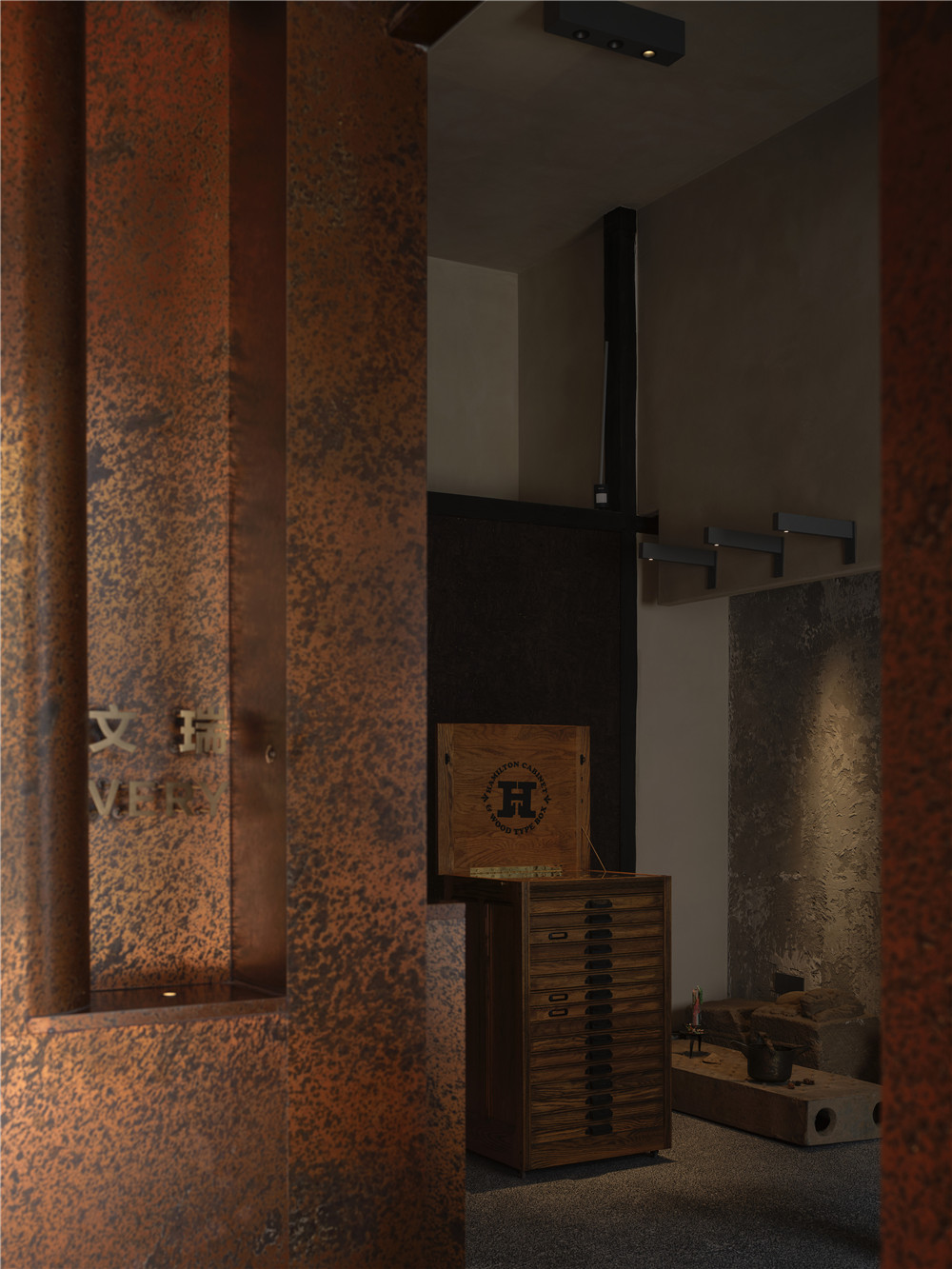 文玩店設計,商店設計,文玩店,文玩零售空間,西安VERY文瑞文玩店,西安,殷朝偉空間設計