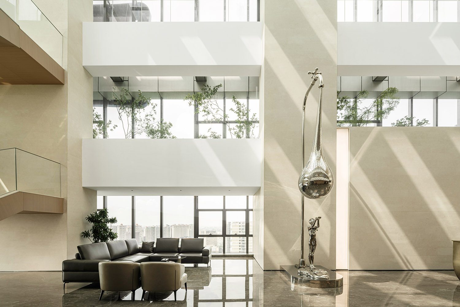 辦公室設計,企業總部設計,企業總部辦公室,創意辦公室設計,科技公司辦公室,辦公室設計案例,辦公室設計方案,開放式辦公室,盈峰集團順德總部辦公室-生態與科技的邂逅,廣東順德,睿住天元設計