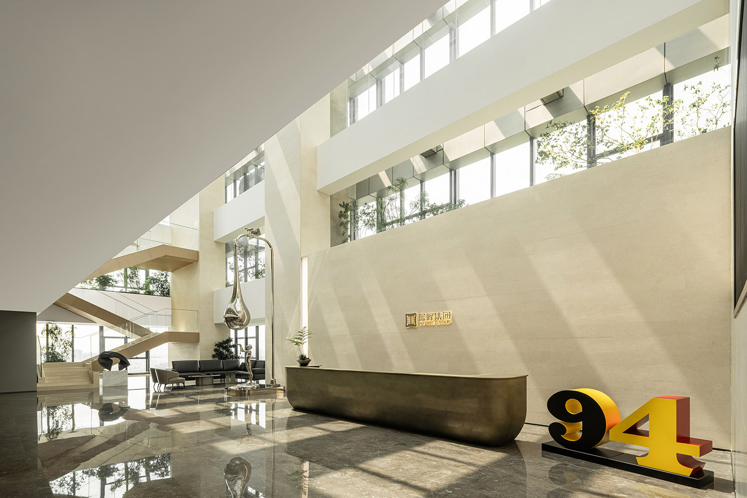 辦公室設計,企業總部設計,企業總部辦公室,創意辦公室設計,科技公司辦公室,辦公室設計案例,辦公室設計方案,開放式辦公室,盈峰集團順德總部辦公室-生態與科技的邂逅,廣東順德,睿住天元設計