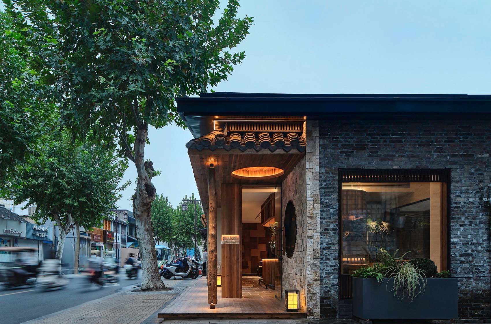 咖啡店設計,建築改造,街邊咖啡店,咖啡店設計案例,咖啡店設計方案,老房子改造咖啡店,庭院咖啡店,江蘇揚州白洋·咖啡,江蘇揚州,蘇格空間建築設計